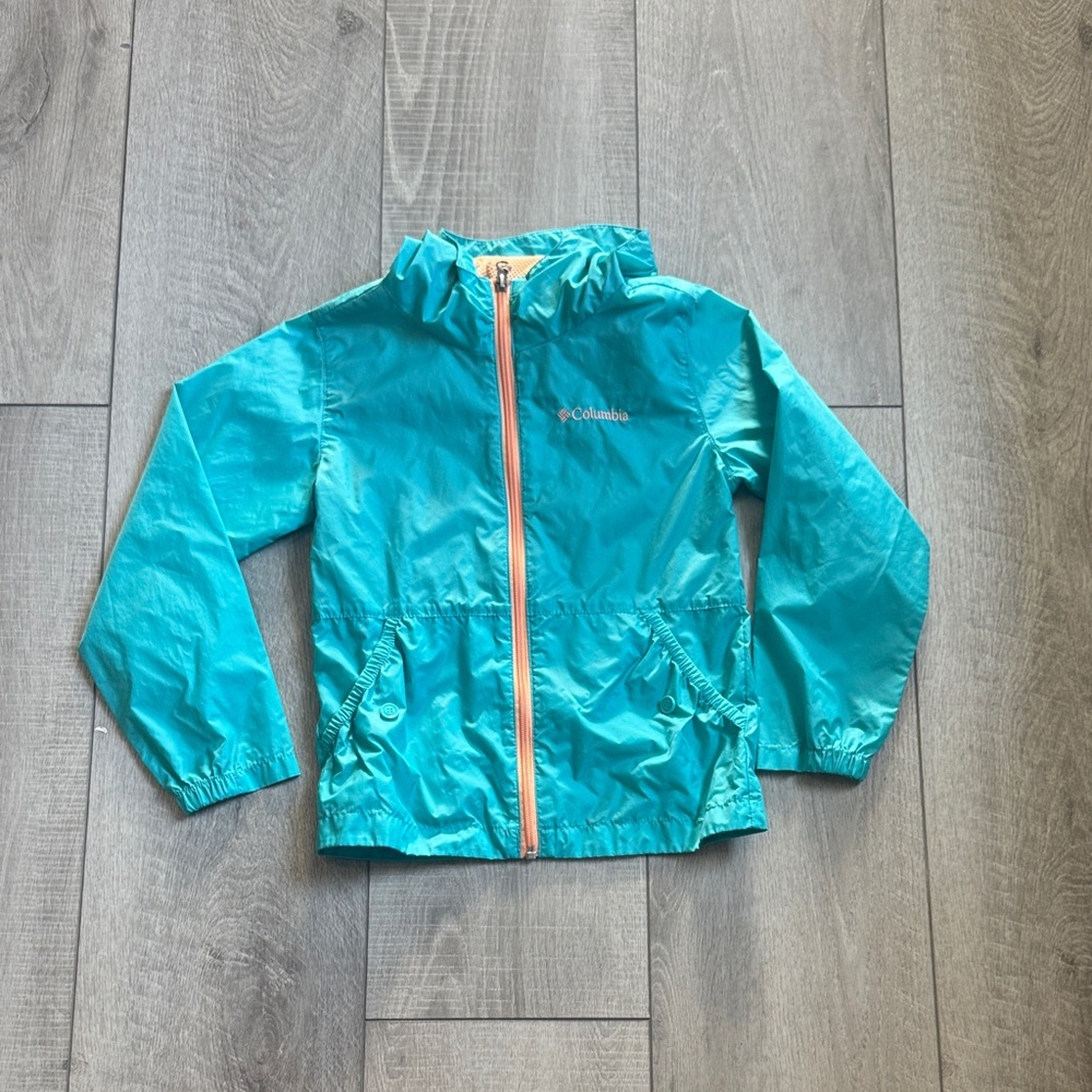 Columbia Kids rain jacket - Aqua